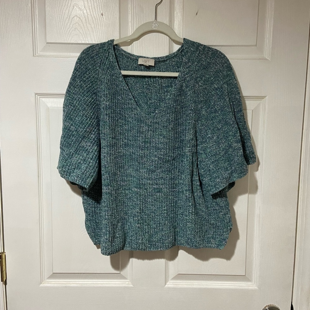 Short sleeve kimono style sweater